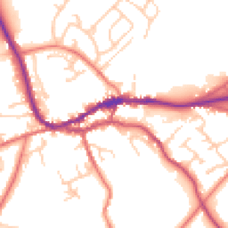 Daytime road noise heatmap for CA8 1RP