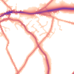 Daytime road noise heatmap for CA8 1TS