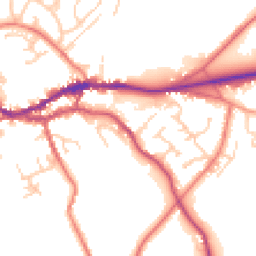 Daytime road noise heatmap for CA8 1TW