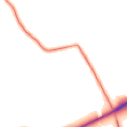 Daytime road noise heatmap for CA8 2HE