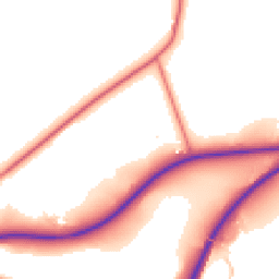 Daytime road noise heatmap for CA8 2HZ