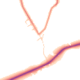 Daytime road noise heatmap for CA8 2LE