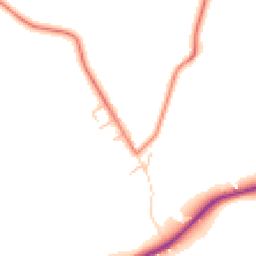 Daytime road noise heatmap for CA8 2LP