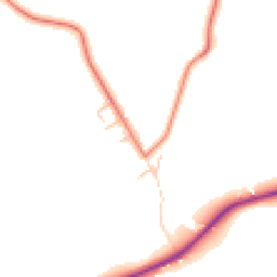 Daytime road noise heatmap for CA8 2LW