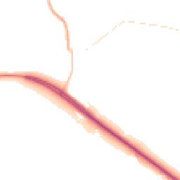 Night-time road noise heatmap for CA8 7HP