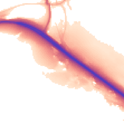 Daytime road noise heatmap for CA8 7JG