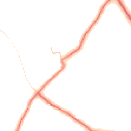 Daytime road noise heatmap for CA8 9BA