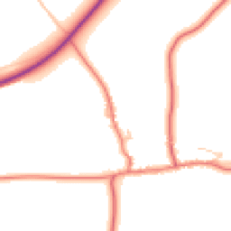 Daytime road noise heatmap for CA8 9HJ