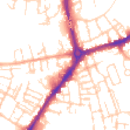 Daytime road noise heatmap for CB1 1AL