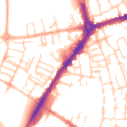 Daytime road noise heatmap for CB1 1DB