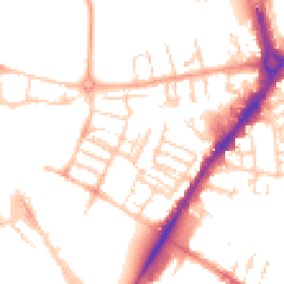 Daytime road noise heatmap for CB1 1EL