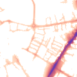 Daytime road noise heatmap for CB1 1EY