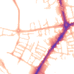 Daytime road noise heatmap for CB1 1HE