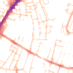 Daytime road noise heatmap for CB1 2PB
