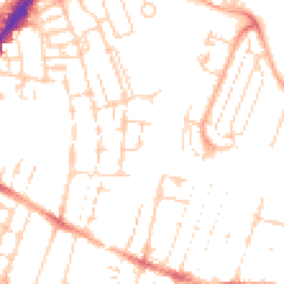 Daytime road noise heatmap for CB1 2PG