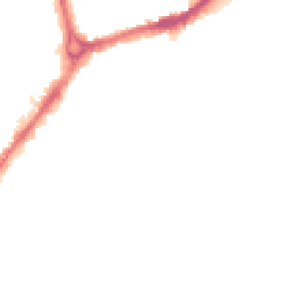 Night-time road noise heatmap for CB1 2PZ