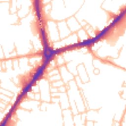Daytime road noise heatmap for CB1 2QT