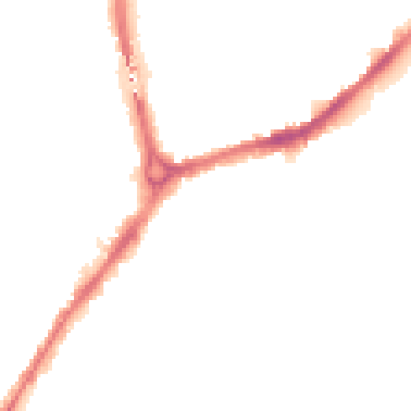 Night-time road noise heatmap for CB1 2QT