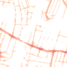 Daytime road noise heatmap for CB1 3AE