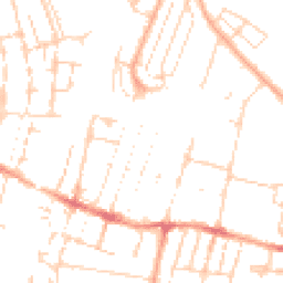 Daytime road noise heatmap for CB1 3AR