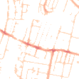 Daytime road noise heatmap for CB1 3AW