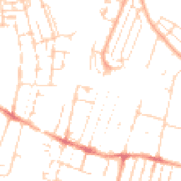 Daytime road noise heatmap for CB1 3BH