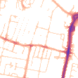 Daytime road noise heatmap for CB1 3DE