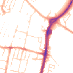 Daytime road noise heatmap for CB1 3DH