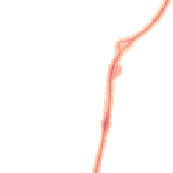 Night-time road noise heatmap for CB1 3DQ