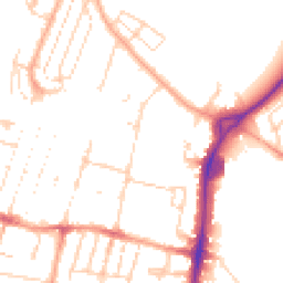 Daytime road noise heatmap for CB1 3DT