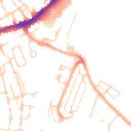 Daytime road noise heatmap for CB1 3FB