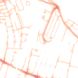 Daytime road noise heatmap for CB1 3FH