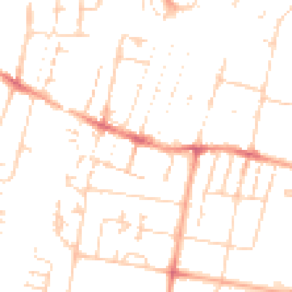 Daytime road noise heatmap for CB1 3NF