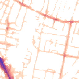 Daytime road noise heatmap for CB1 3NG