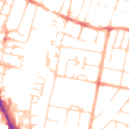 Daytime road noise heatmap for CB1 3QP