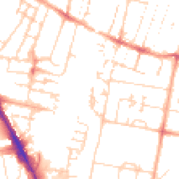 Daytime road noise heatmap for CB1 3RQ