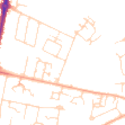 Daytime road noise heatmap for CB1 3TW