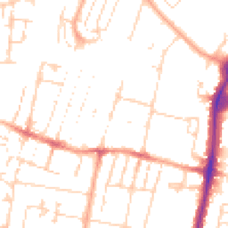 Daytime road noise heatmap for CB1 3XB