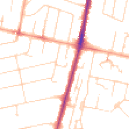 Daytime road noise heatmap for CB1 7AT