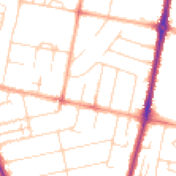 Daytime road noise heatmap for CB1 7BZ