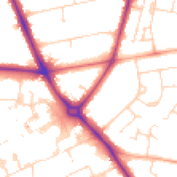 Daytime road noise heatmap for CB1 7RS