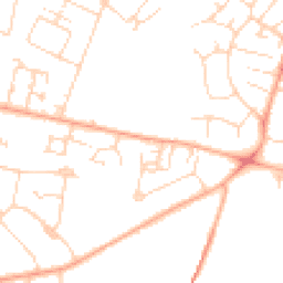 Daytime road noise heatmap for CB1 8DF