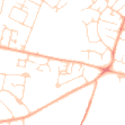 Daytime road noise heatmap for CB1 8DG
