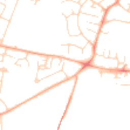 Daytime road noise heatmap for CB1 8DX