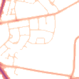 Daytime road noise heatmap for CB1 8QA