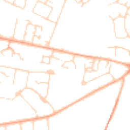 Daytime road noise heatmap for CB1 8RG