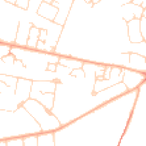 Daytime road noise heatmap for CB1 8RG