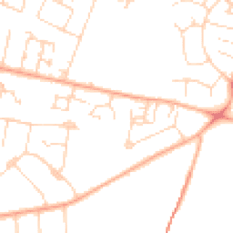 Daytime road noise heatmap for CB1 8RQ