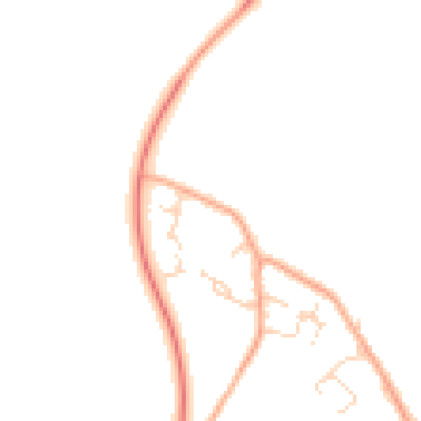 Daytime road noise heatmap for CB1 9AZ