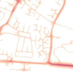 Daytime road noise heatmap for CB1 9BE